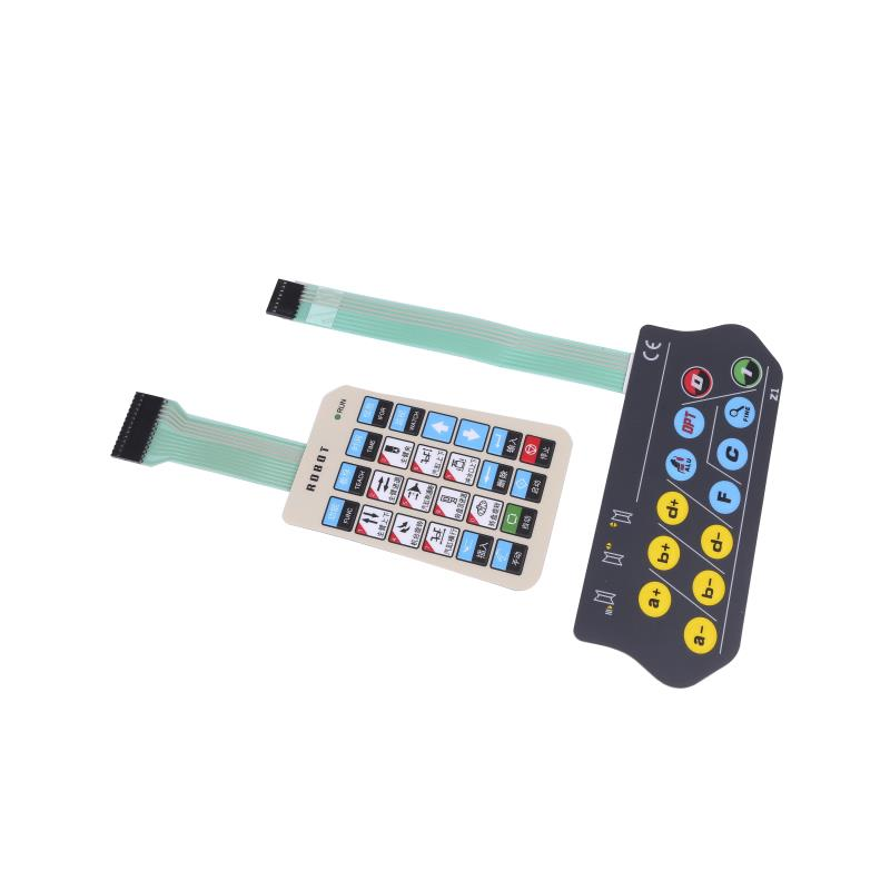 Nagbebenta ng Pindutan ng LED na Membrane Keypad na May Wholesale na LGF na Ilaw sa Likod na Custom na Membrane Switch na May Silyk na Pag-print sa China