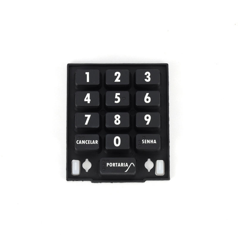 botón de silicona personalizado, teclado de goma con touchpad para contactos electrónicos