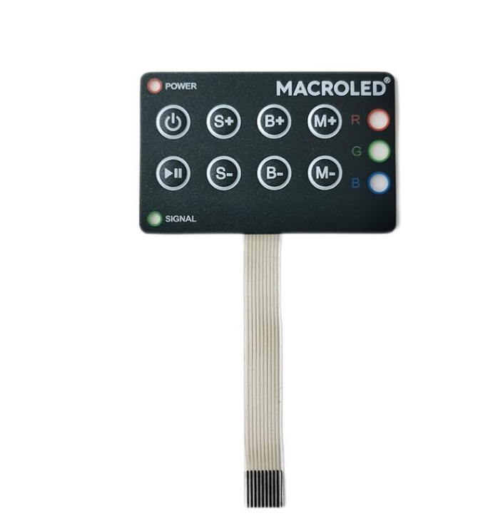 スイッチ制御パネル ステッカー式キーパッドオーバーレイ タッチスイッチ回路用メムブランスイッチパネル／メムブランキーパッド