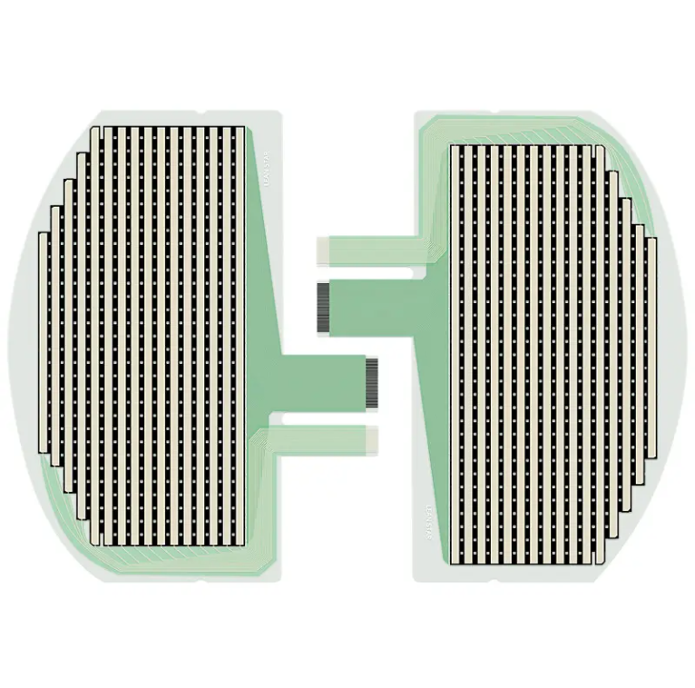 Der array-artige flexible Film-Drucksensor kann die Druckverteilung am Fußsohlenbereich messen.