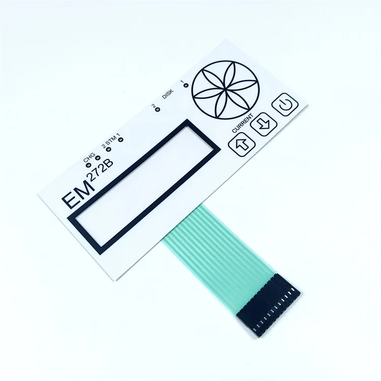 Hersteller mit niedrigem MOQ Membrantastenschalter mit Anschluss und LEDs