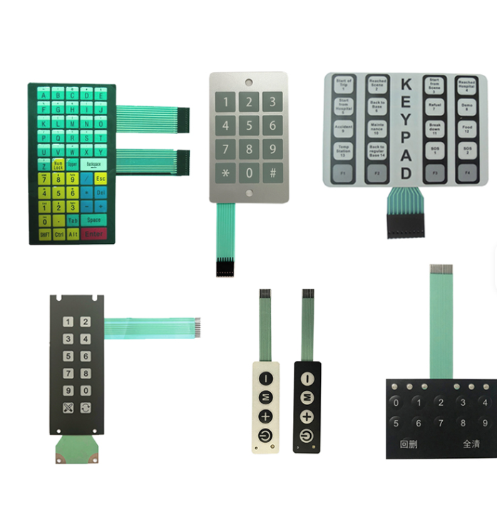 Silk Print Front Graphic Overlay PC PET Polycarbonate Membrane Switch Keypads & Keyboards Control Panel for Keyboards & Keypads