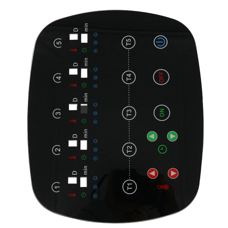 Custom Type Good Quality PMMA Panel with Flexible Printed Circuit Backlit Membrane Switch Keyboard