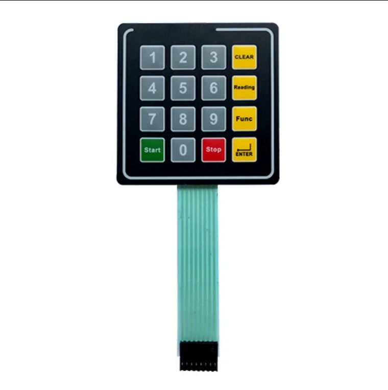 Clavier intelligent en PVC personnalisé avec membrane pour équipements de télécommunication, imperméable, avec impression écran