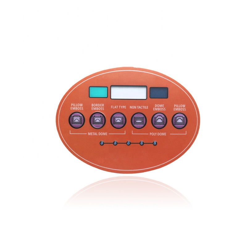 Clár Membrane CNC Saincheaptha Méarchán Brú Le Tape Adhesamh 3M Le haghaidh Industrial KEYPAD CONTROL