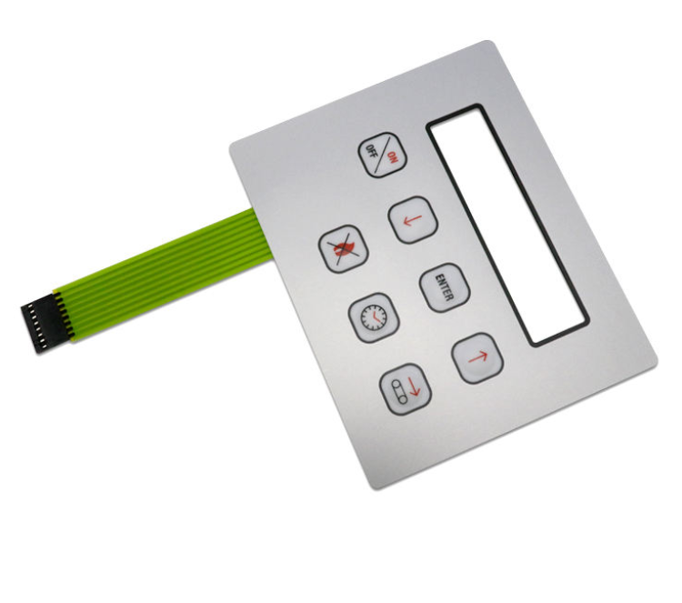 Custom Made Waterproof membrane switch panel money counting machine keyboard plate medical membrane switch panel