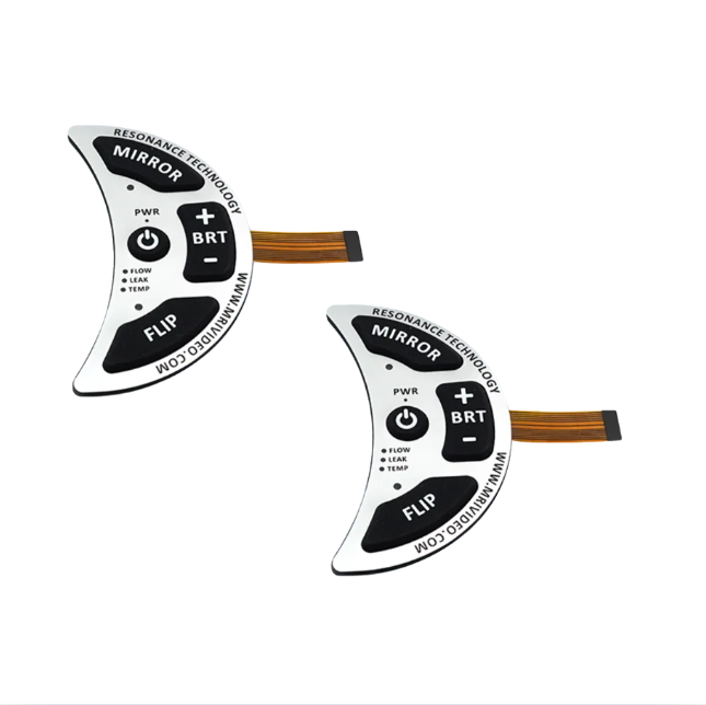 Souchine Personnalisé Bouton Unique Souple FPC Circuit Clavier Membrane Silicium pour Appareil de Toucher Électrique