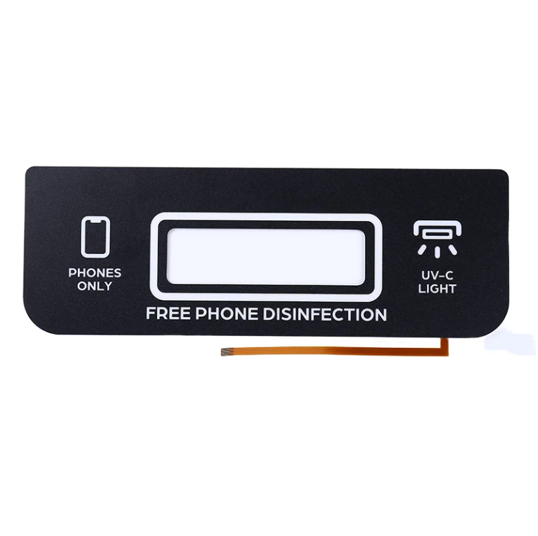 Custom Technology Silk-Screen Frosted or Smooth Embossing LED Backlight FPC Membrane Keypad Flexible Membrane Switch