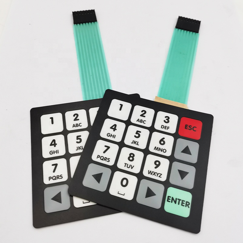 Wasserdichter flexibler Membranschalter mit 3M-Klebstoff, UV-beständige Leiterplatte für medizinische Geräte