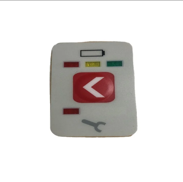 Leading Manufacturer Embossing Buttons Polycarbonate Polyester Graphic Overlay Panel Overlay Control Panel with 3M468 Adhesive