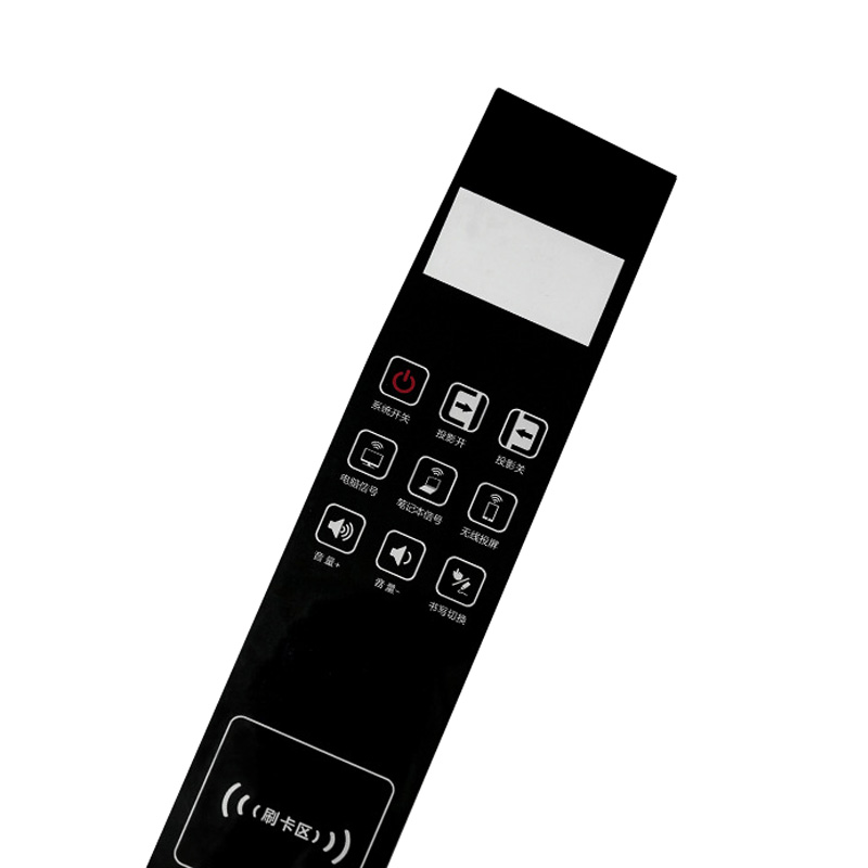 Tilpasset vandtæt 2x4 numerisk membrankontakt med braille-alfabet grafisk overlay UV-panel
