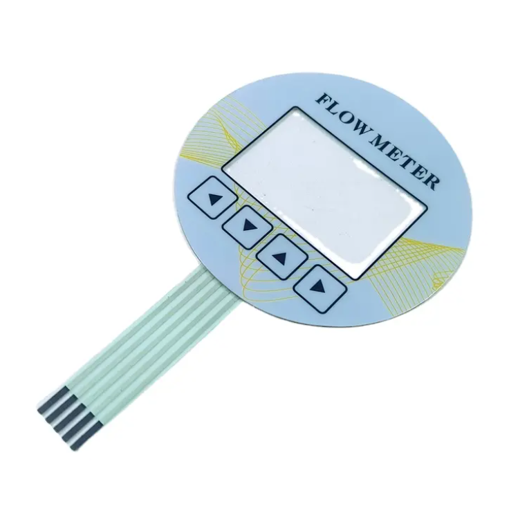 Prototyp Serigrafie matrix Tastatur Membrantaste taktiler Membranschalter mit LCD-Fenster für Fernbedienung