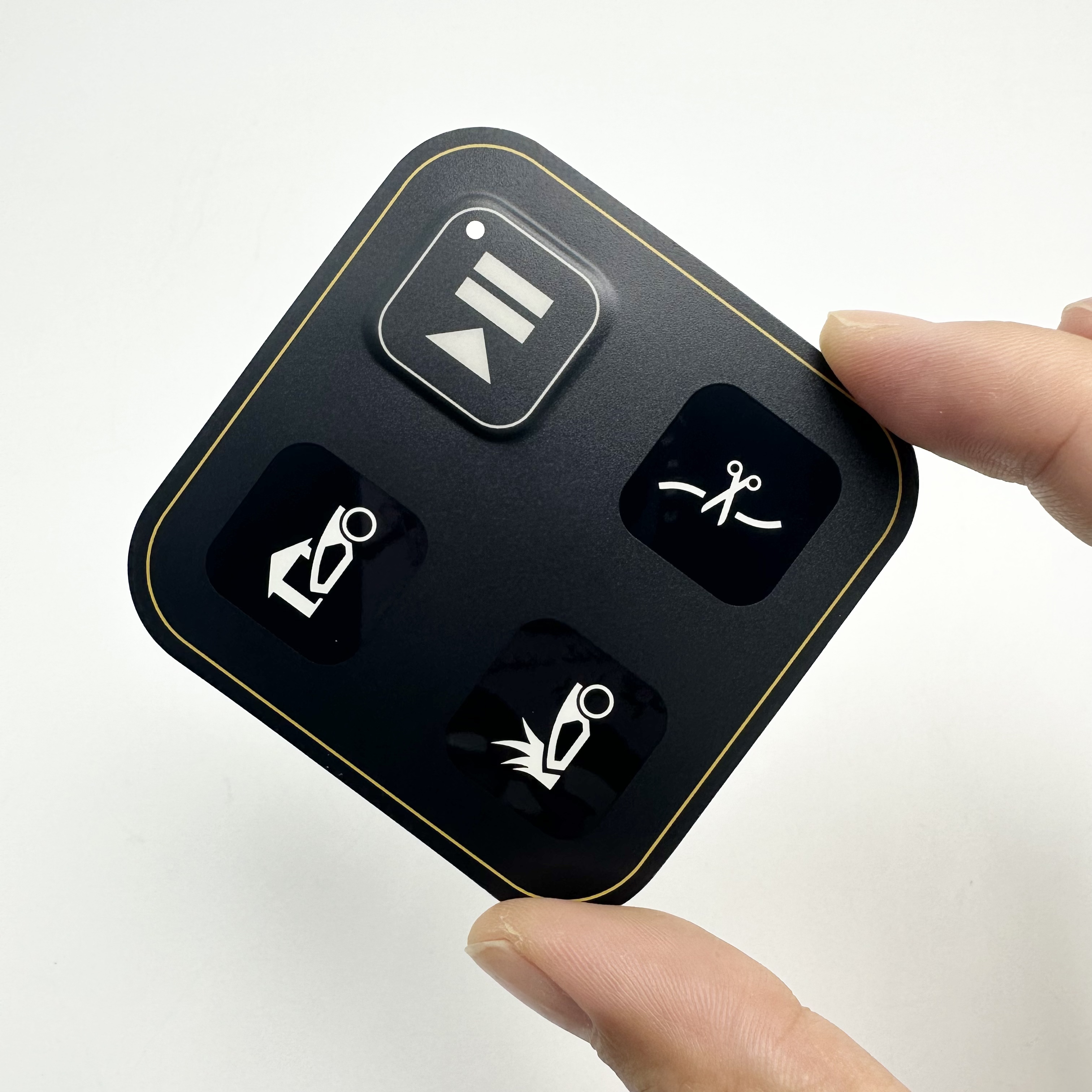 Custom PET Mental Dome Membrane Switch Panel for Lawn Mower Charger