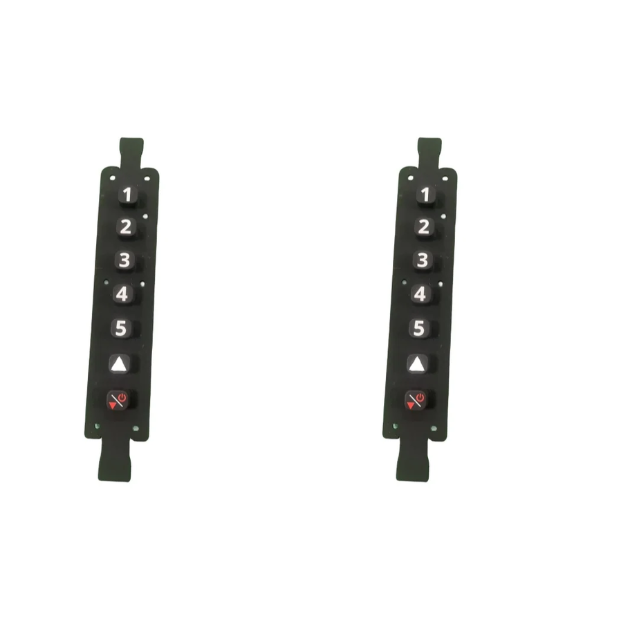 Golden Supplier Custom Silicone Rubber LED Membrane Switch for Home Appliances Embossed Price Keypad with Golden Buttons