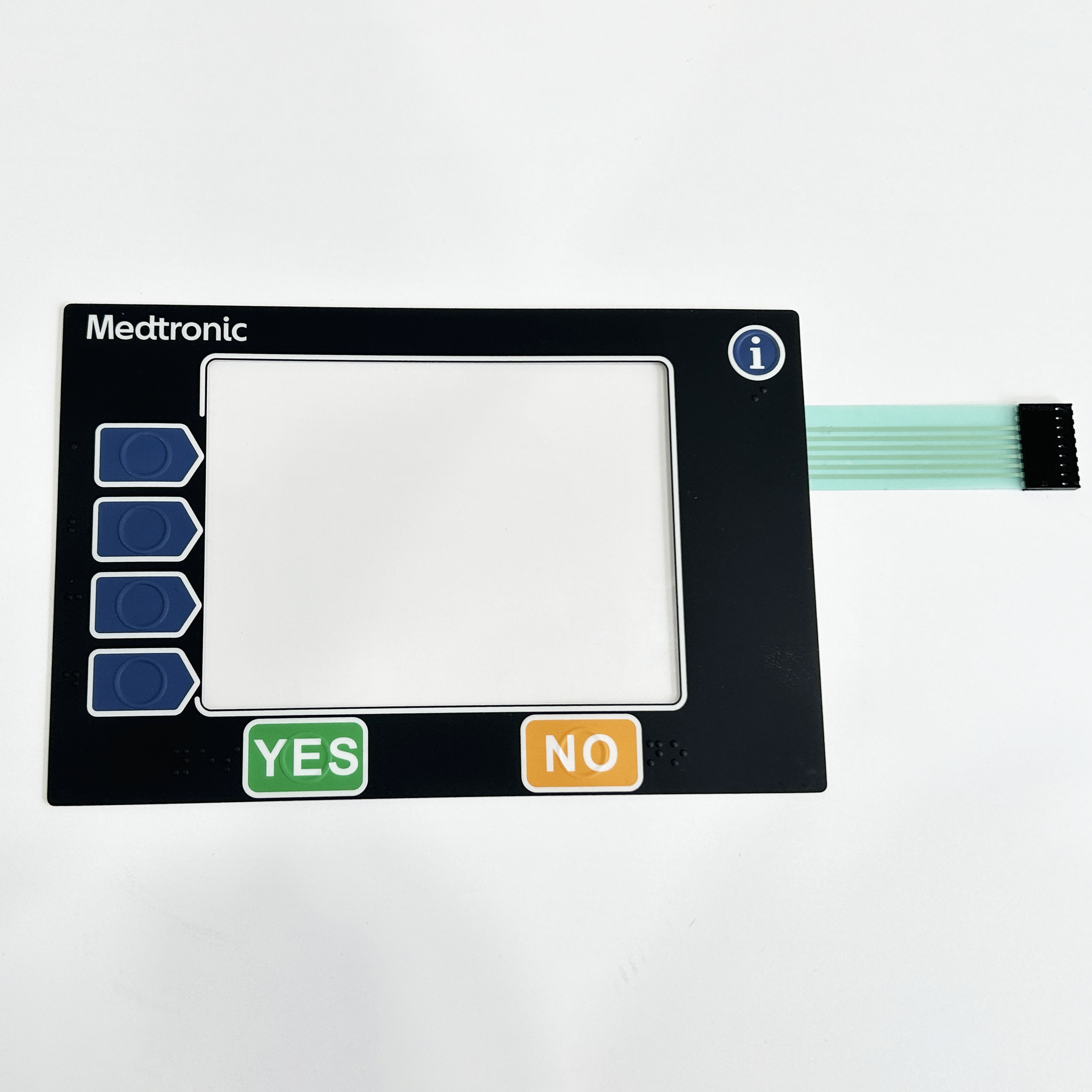 Custom Factory Screen Printing FPC PET Button Graphic Overlay Membrane Keyboard Keypad Membrane Switch