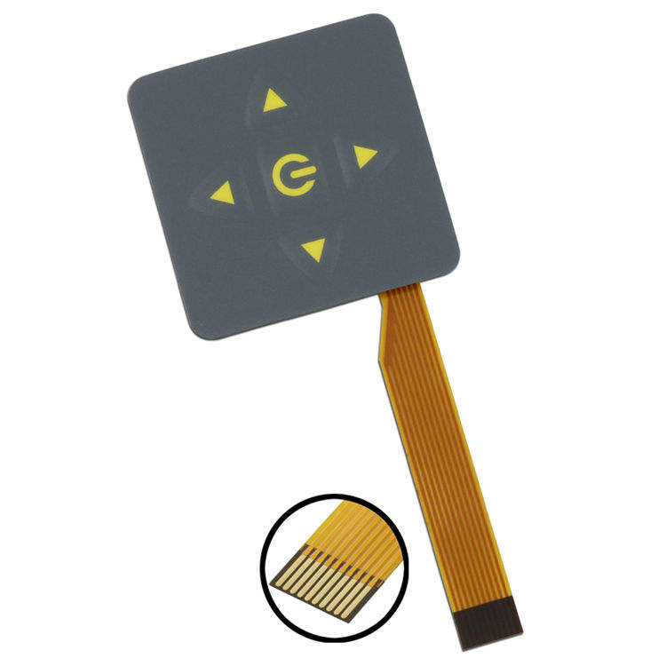 Customized Fpc Pcb Capacitive Touch Button Keypad Membrane Switch Digitally Printed Overlays Electric Keypad Control Panel