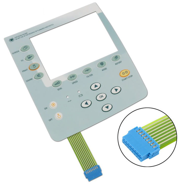 Hot sale customized big size silicone rubber membrane switch keypad keyboard keycap