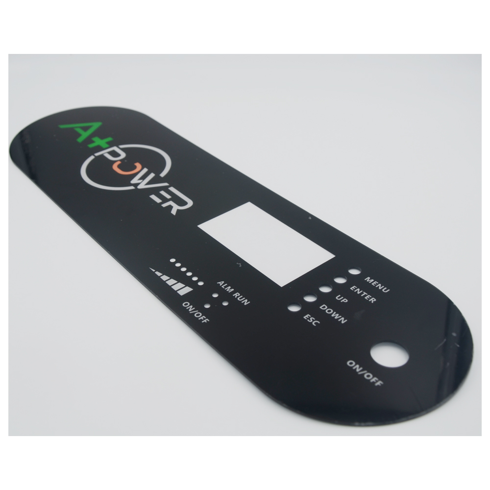 Özel Akıllı Makineler Ekipman Panel Kapağı Grafik Üstü Kaplama CNC Kesme Dokunmatik Anahtar Kontrol Paneli Üstü Kaplama Akrilik Ön Panel