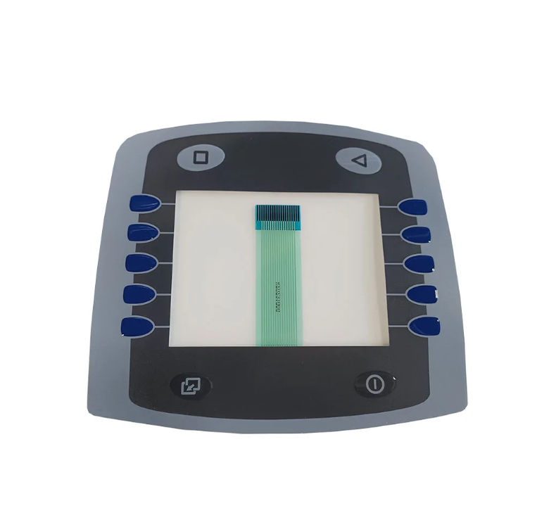 Flex Flat PCB Membrane Switch Embossed Button PET Circuit Membrane Keypad With LED