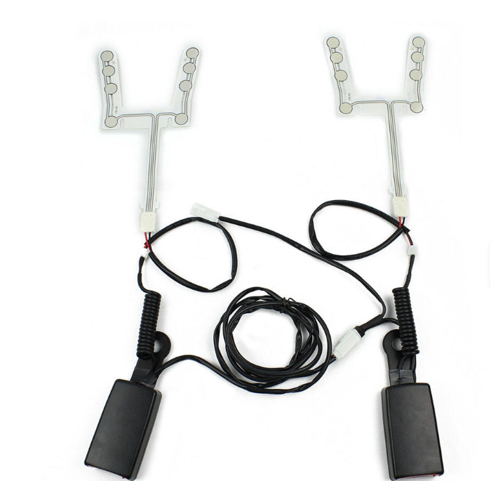Two Seats Safety Belt Alarm System sensor Kit for Bus