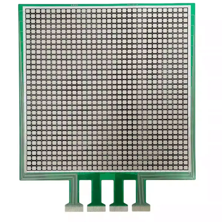 Große Fläche piezoelektrischer verteilter flexibler FSR-Filmdrucksensor mit Testsystem zur Datenerfassung, auf Bestellung hergestellt OEM/ODM