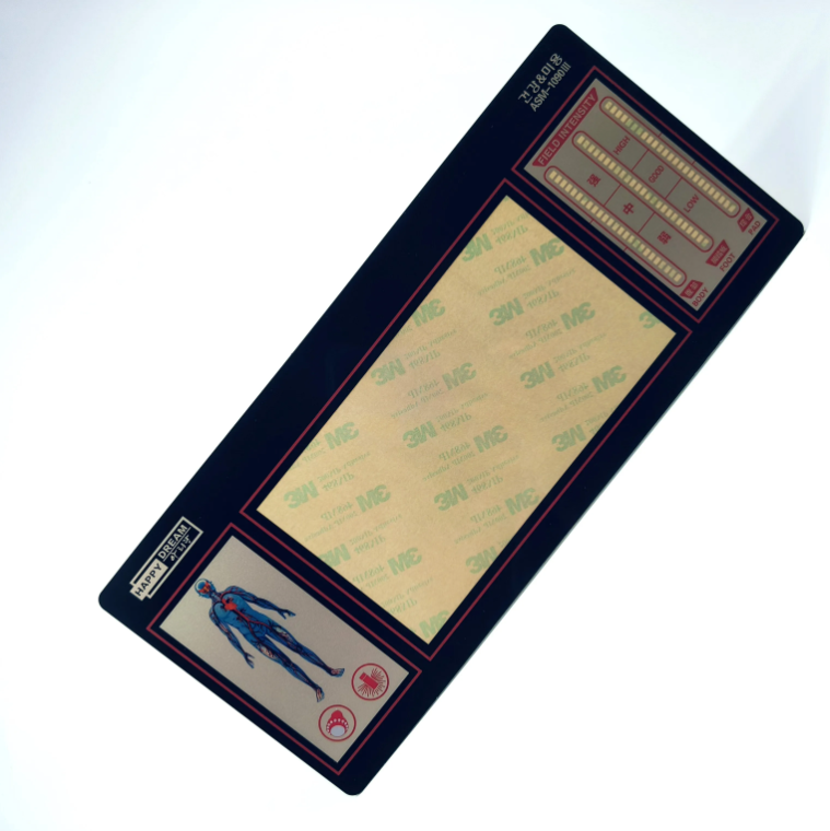Digital printing LGF backlit PMMA graphic overlay sticker touch screen panel