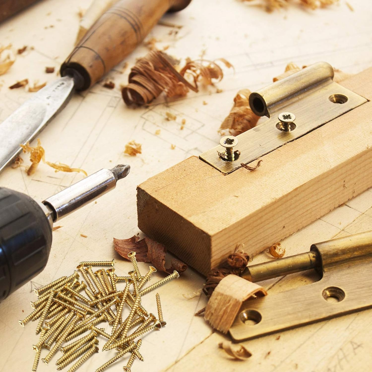 How to install chipboard screws without damaging the board?