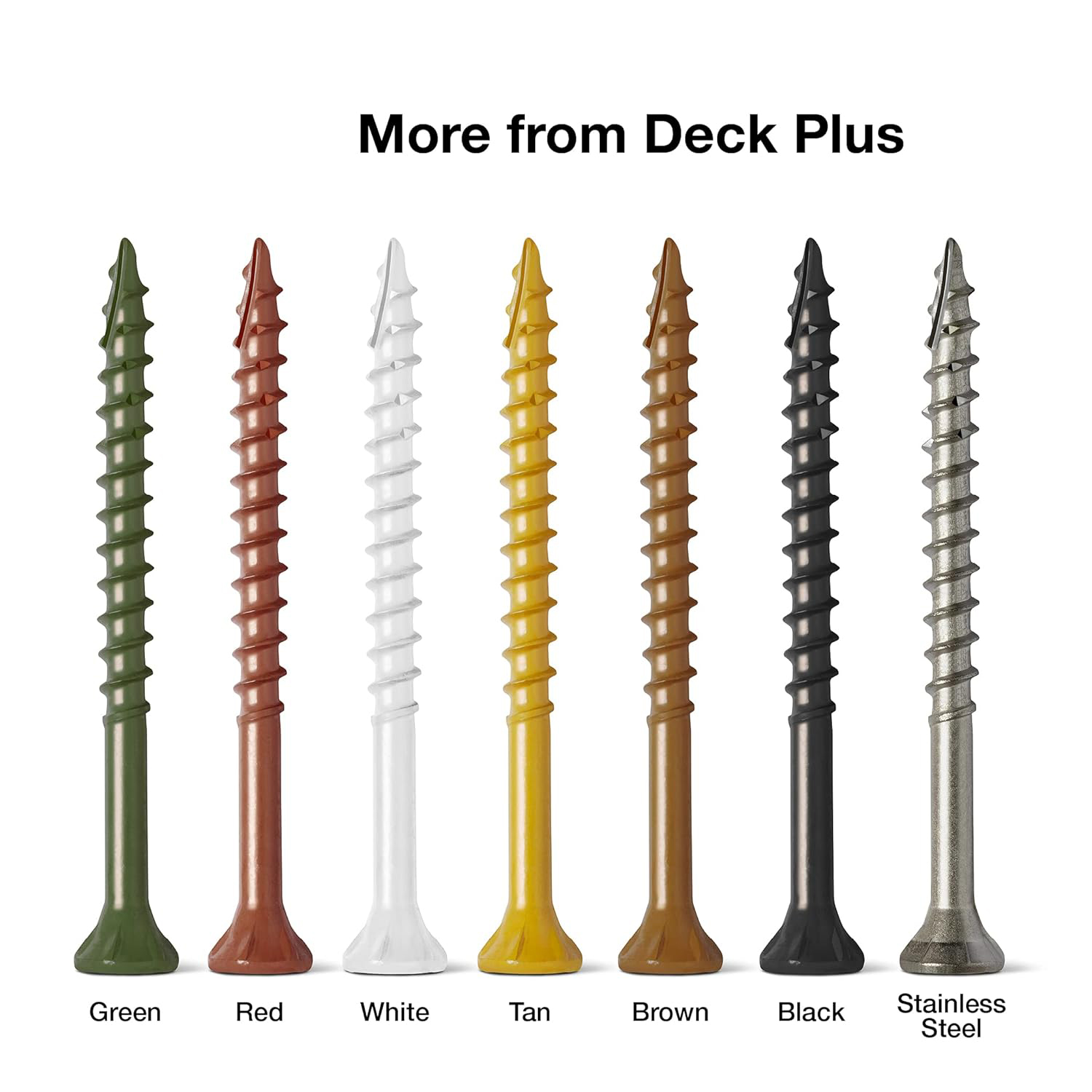 What are the special requirements for deck screws in outdoor use?