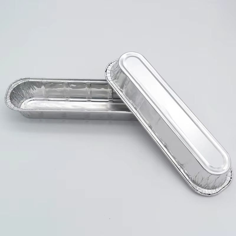 TIA CB28 Disposable Aluminum Foil Bakery Tray Food Grade Aluminum Foil Cake Pans square Food Containers