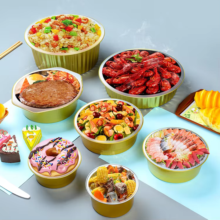 Y5000 170oz Food Grade Large Storage Disposable Aluminum Foil Container Extra Deep Hot Pot Baking & Roasting Pan for Seafood