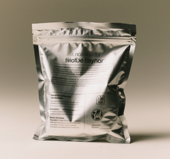 Portable self standing packaging bag, free to pack snacks for travel