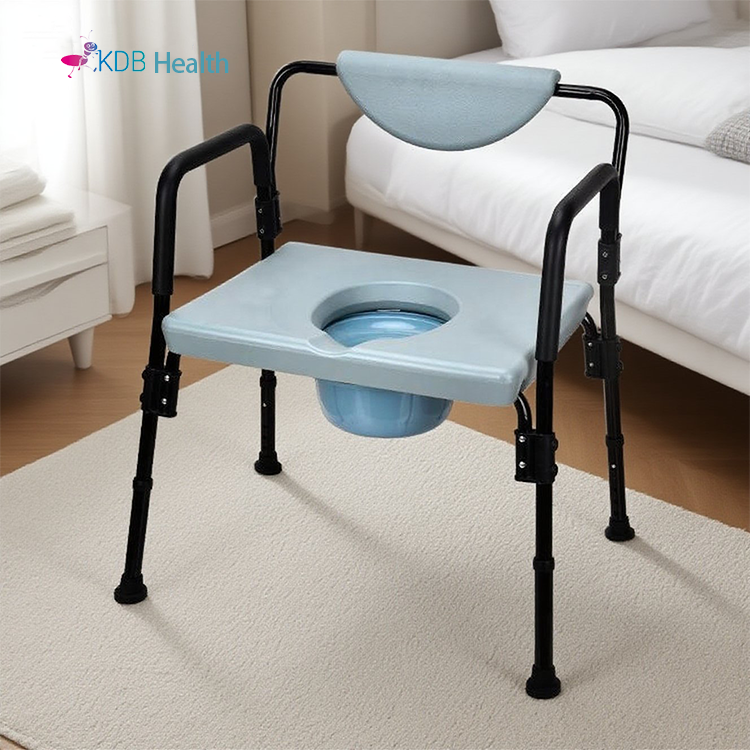  Heavy-Duty Commode Chair, 200kg Capacity