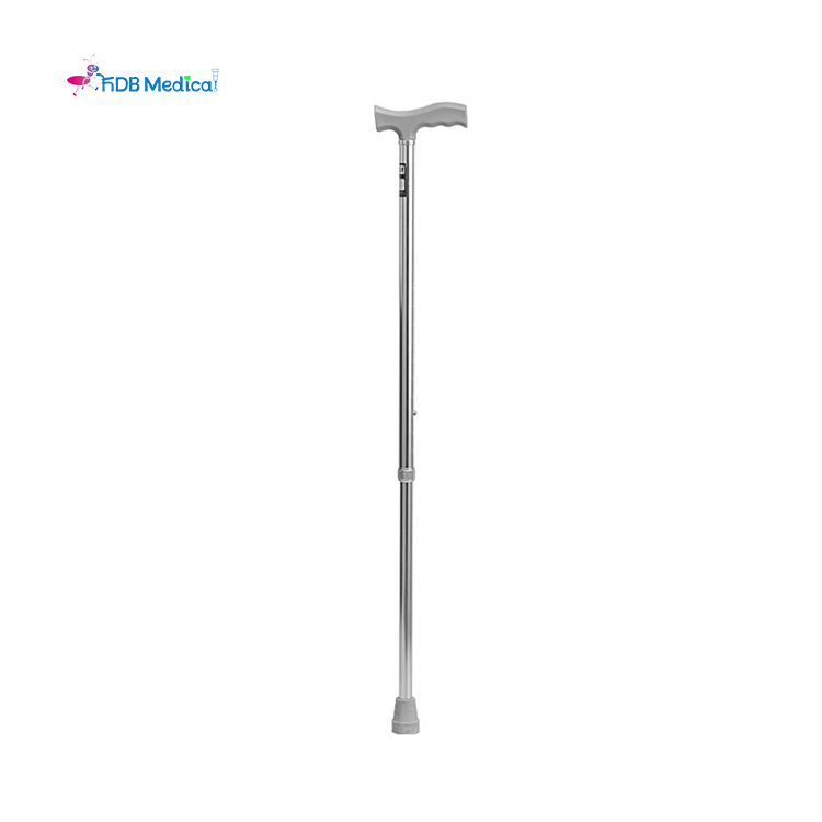 Adjustable Single-Point Walking Cane for Adults