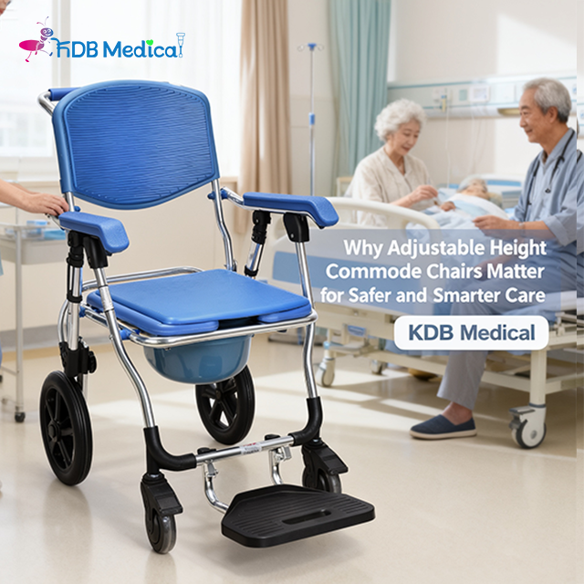 Why Adjustable Height Commode Chairs Matter for Safer and Smarter Care — KDB Medical