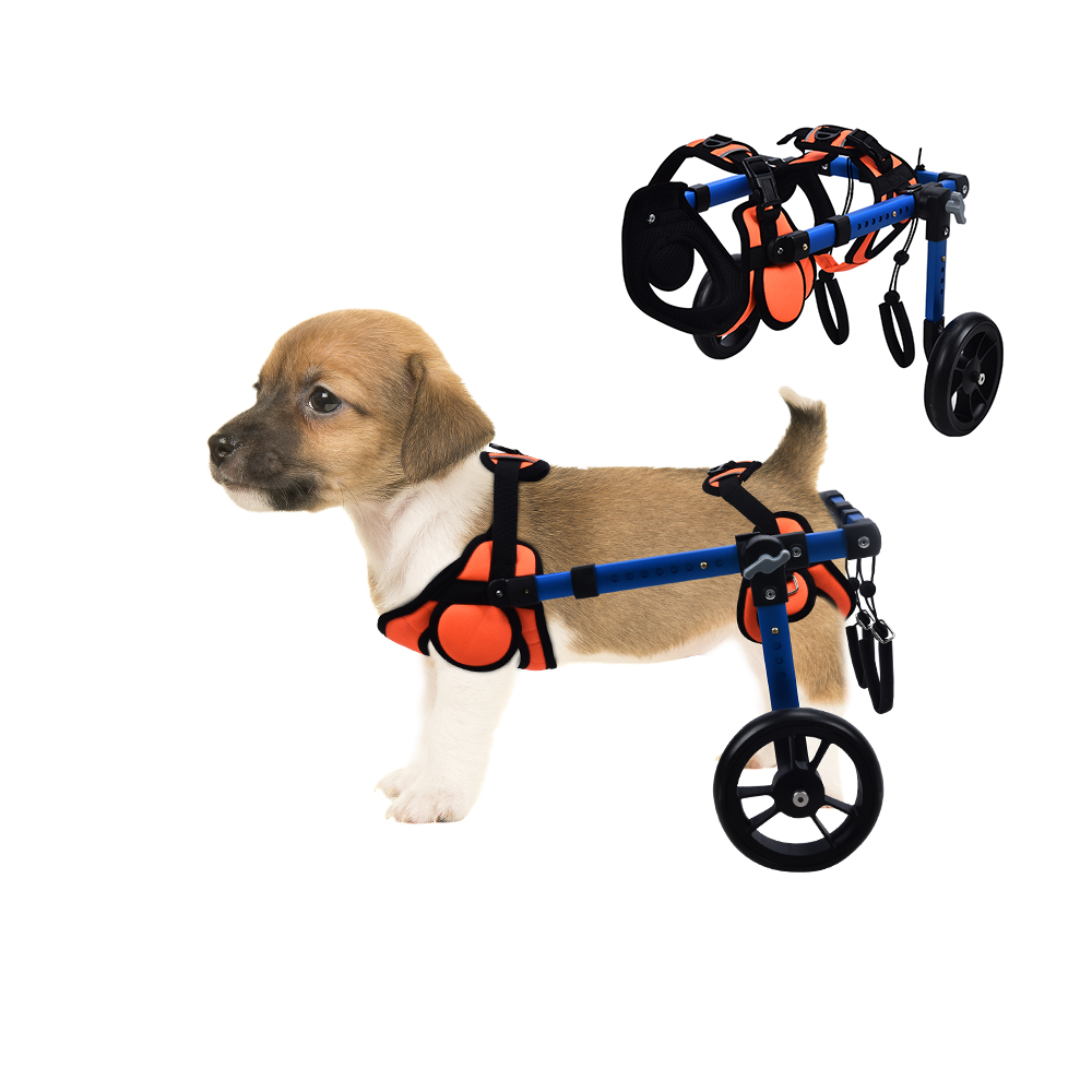 Adjustable Dog Wheelchair for Small Pets | Lightweight Aluminum Frame-KDB918A