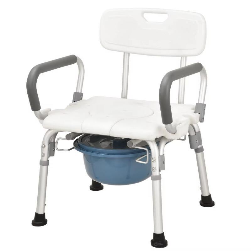 Flip-Up Armrest Shower Chair with Backrest-KDB799E