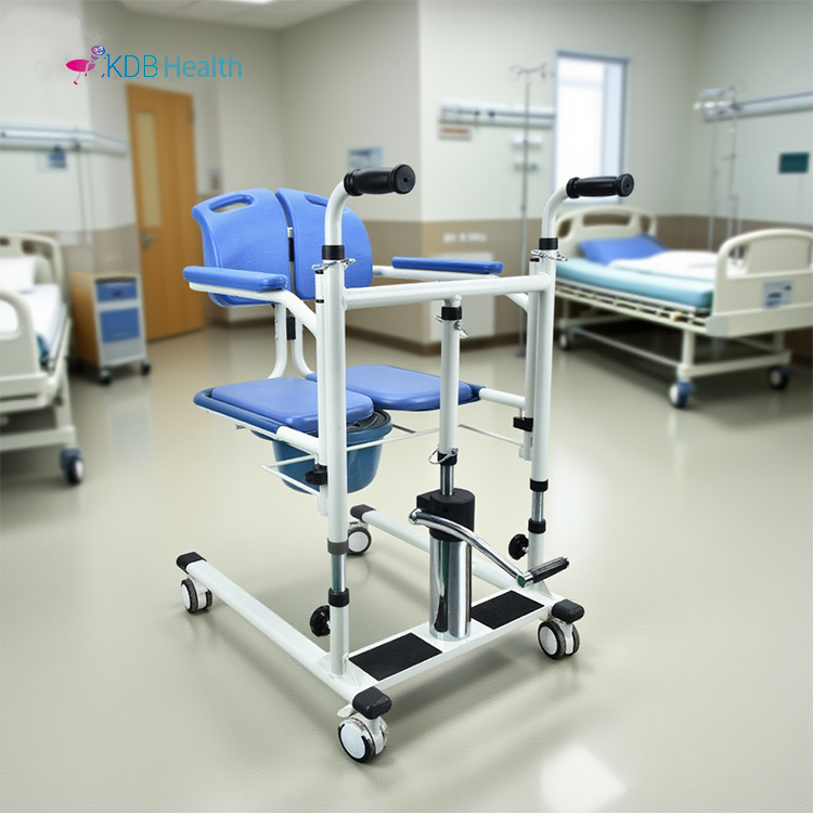 Hydraulic Patient Transfer Chair with Adjustable Lift-KDB506D