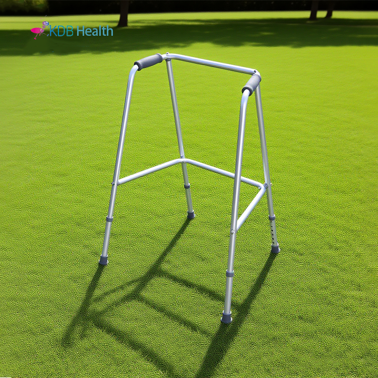 Adjustable Aluminum Safety Walker with Guard Rail