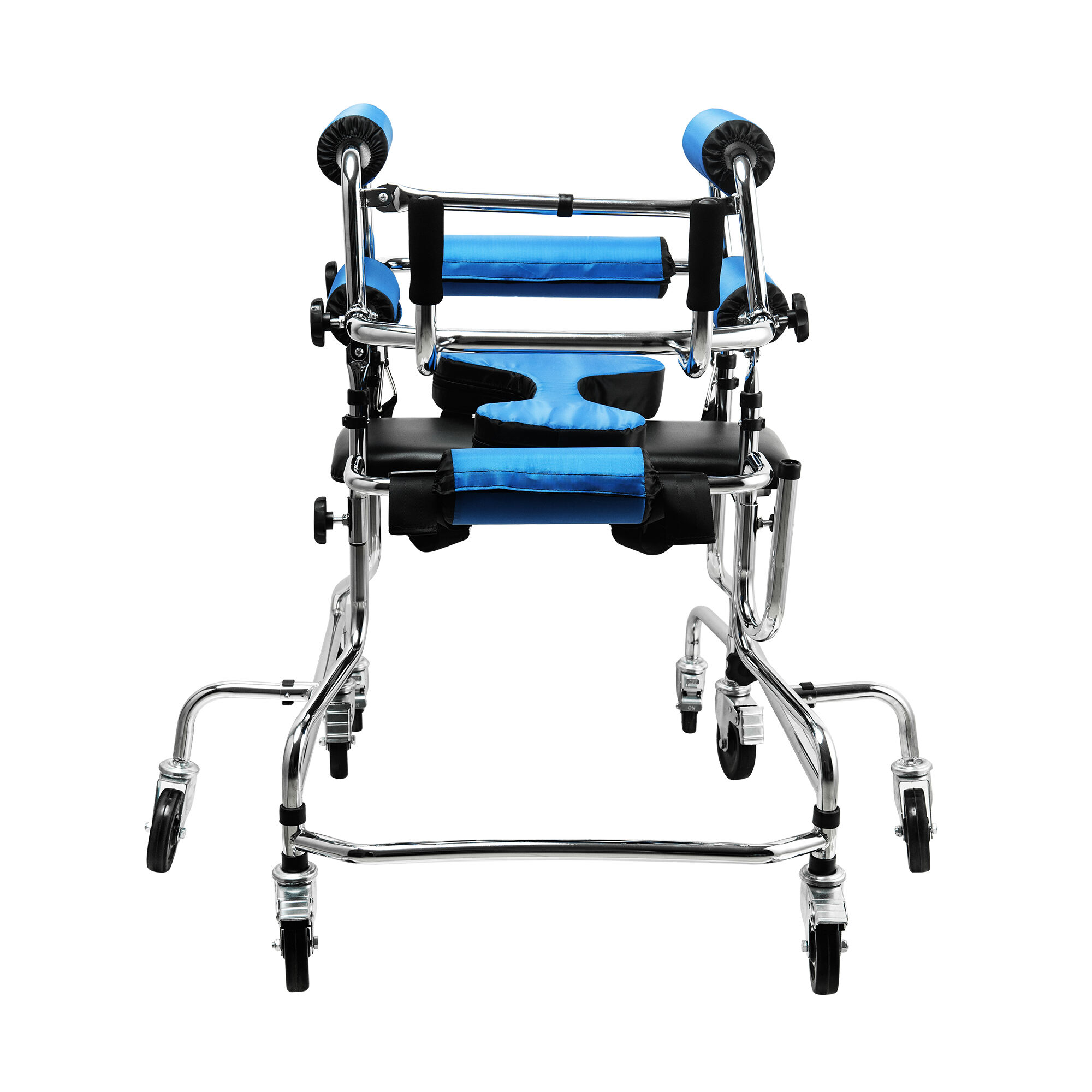 Pediatric Forearm Walker with Brakes and 8 Wheels-KDB914C