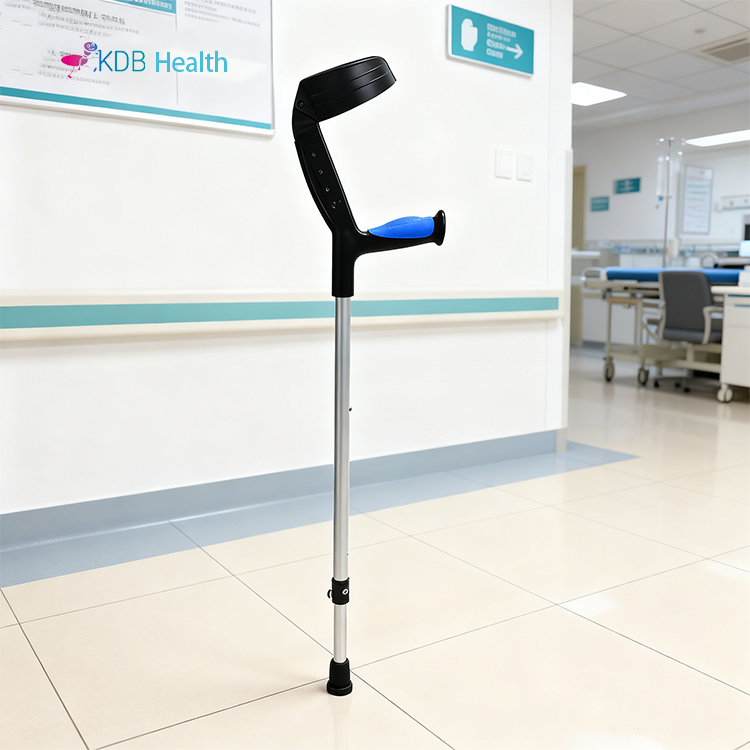 Adjustable Aluminum Elbow Crutch with 10 Height Levels