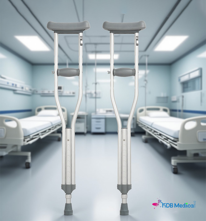 Height Adjustable Underarm Crutch for Adults