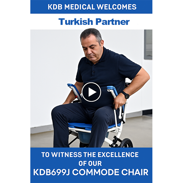 A KDB Medical üdvözlődik Hasan Demircioglut, hogy tanúja lehessen a KDB699J WC-s székünk kiválóságának