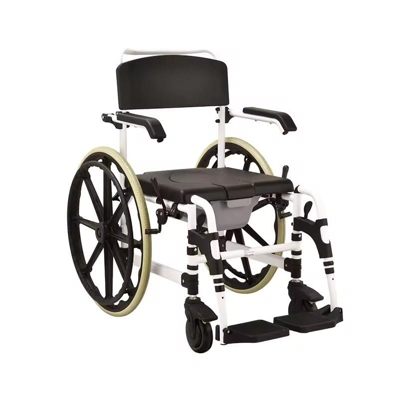 Wholesale Wheelchair with Toilet Chair Commod Bathroom Chair for Disabled People Commode Chair