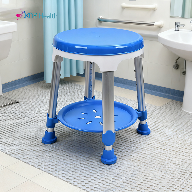 Rotating Shower Stool with Adjustable Height