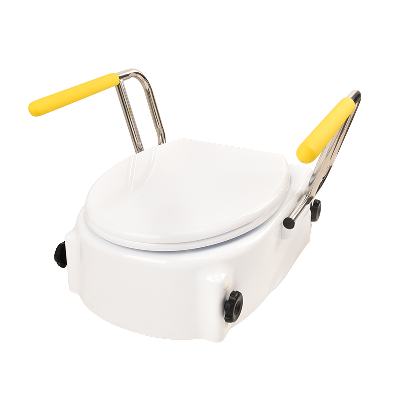 Toilet Riser Seat with Flip-Up Armrests, Stainless Steel Frame- KDBWG439A