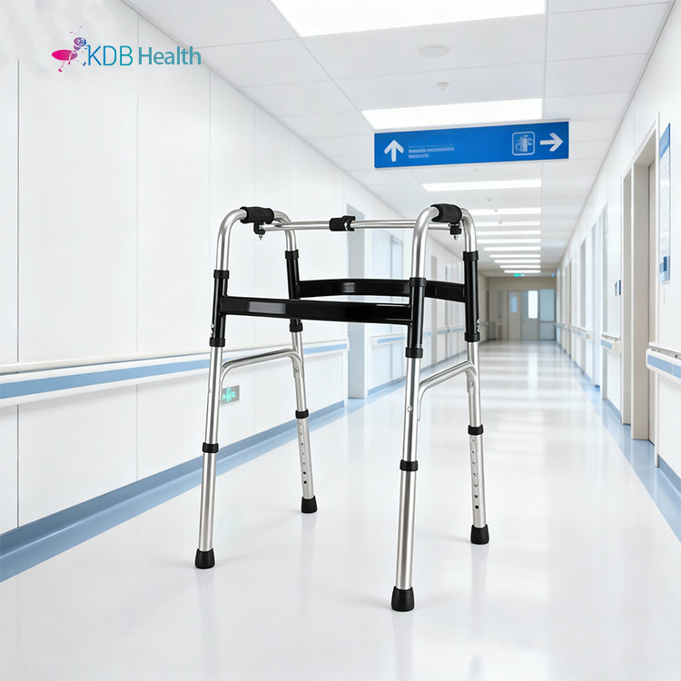 Aluminum Folding Walker with Adjustable Height