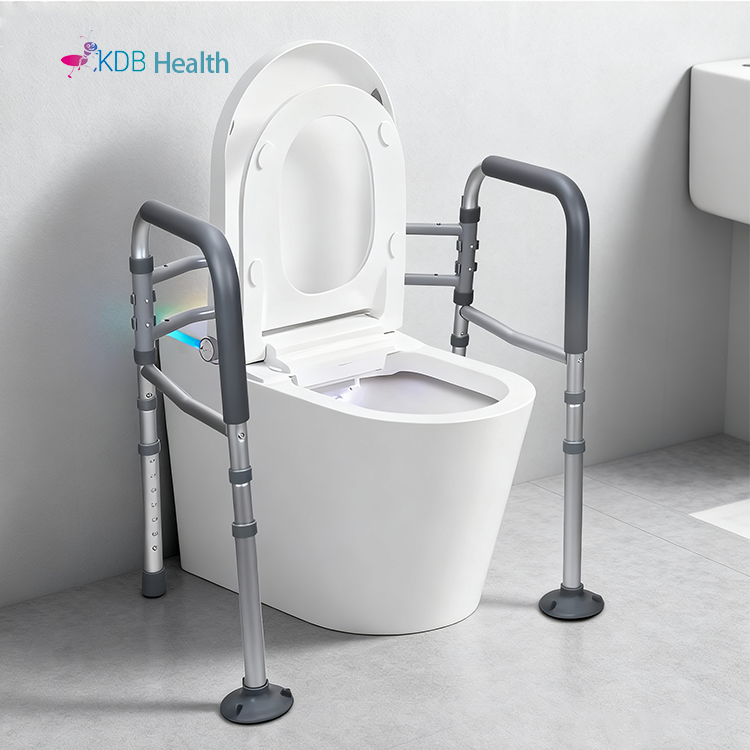 Foldable Toilet Safety Frame with Adjustable Height