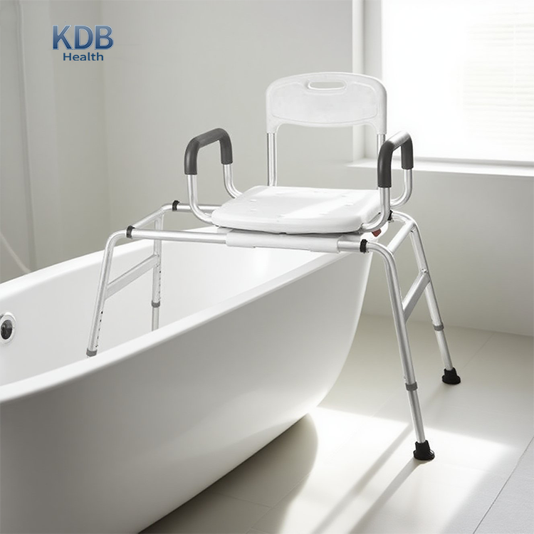 Rotating Bathtub Transfer Chair with Height Adjustment