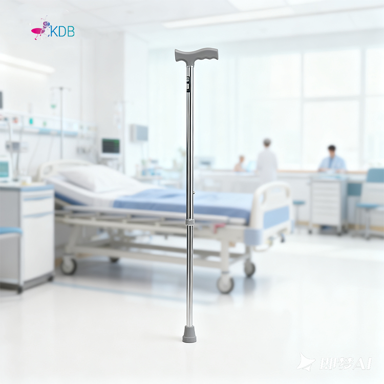Adjustable Single-Point Walking Cane for Adults