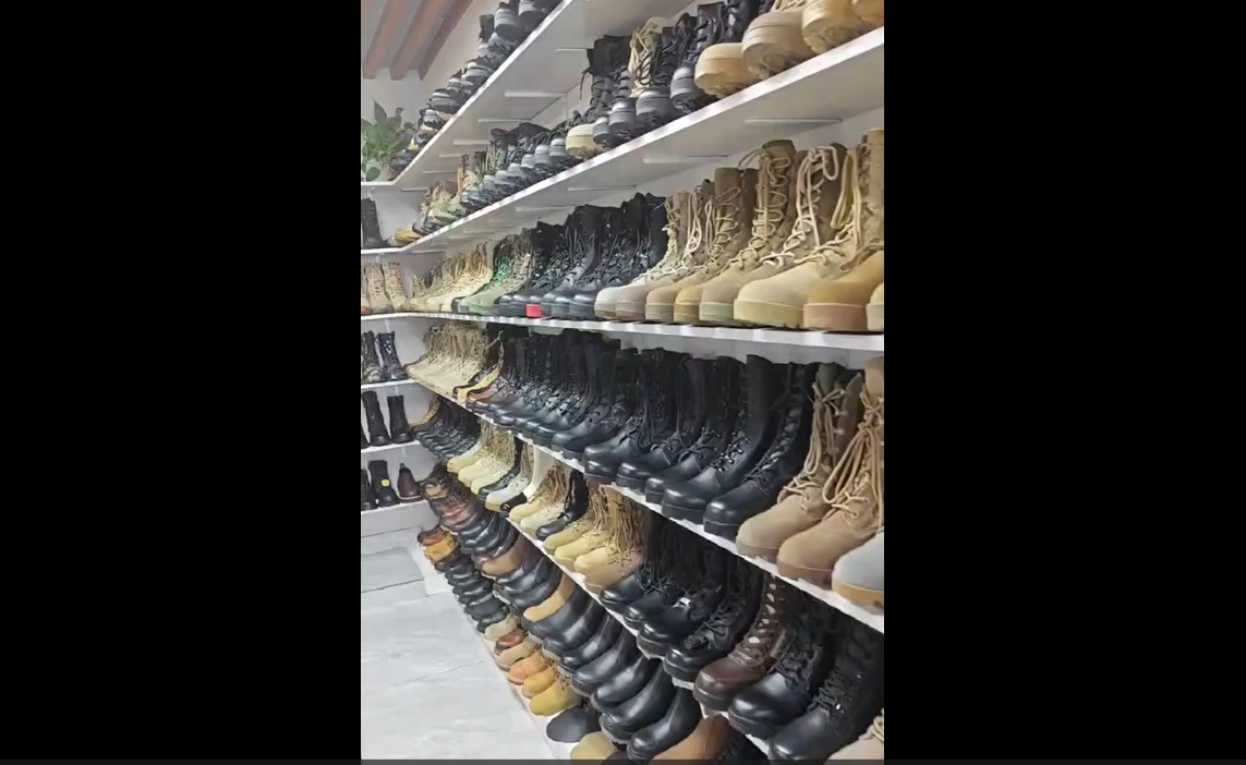  Hot selling boots HSM102 | it is using best quality natural cow leather and water repellent nylon fabric and the outsol
